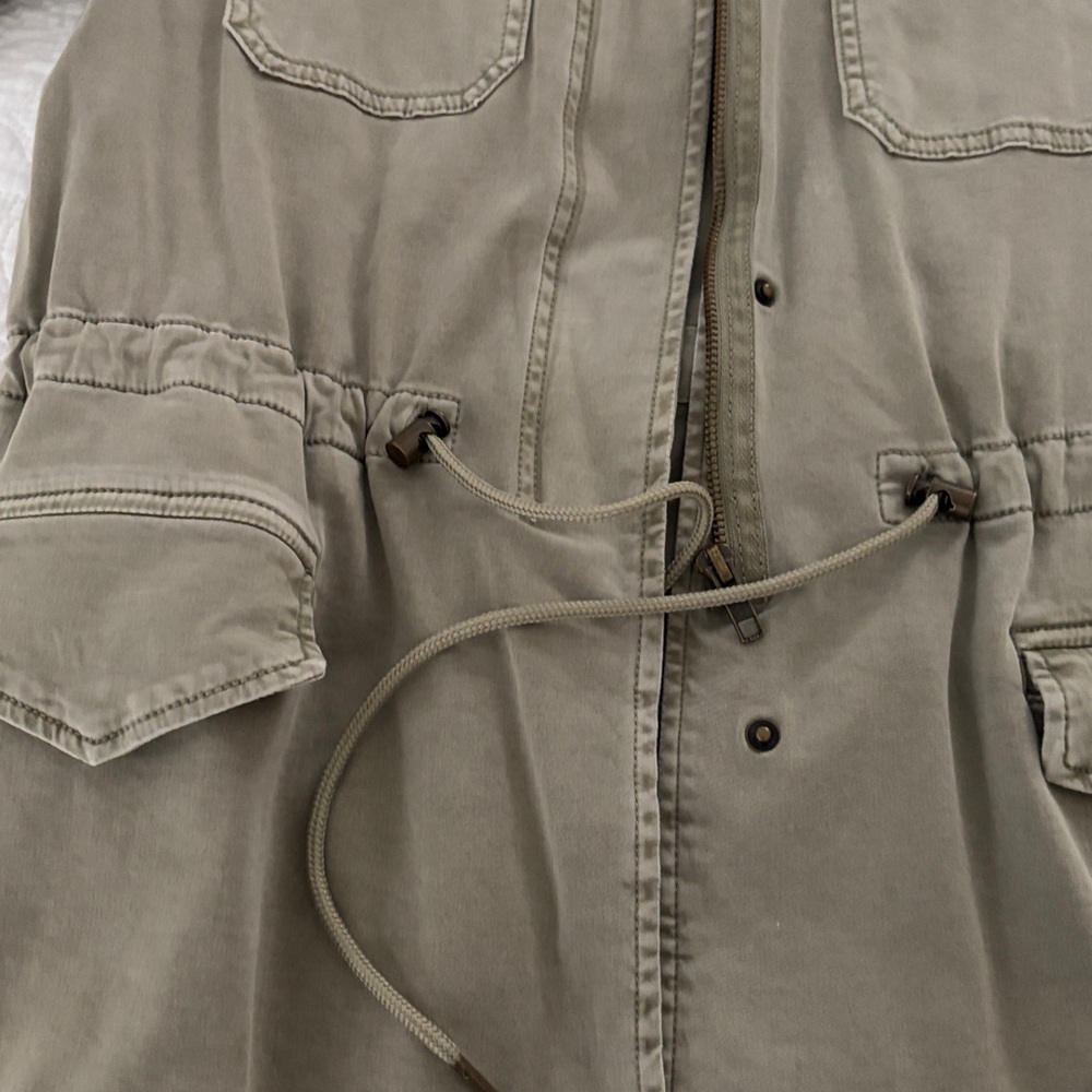 Liverpool Olive Utility Drawstring Jacket - Picture 4 of 4